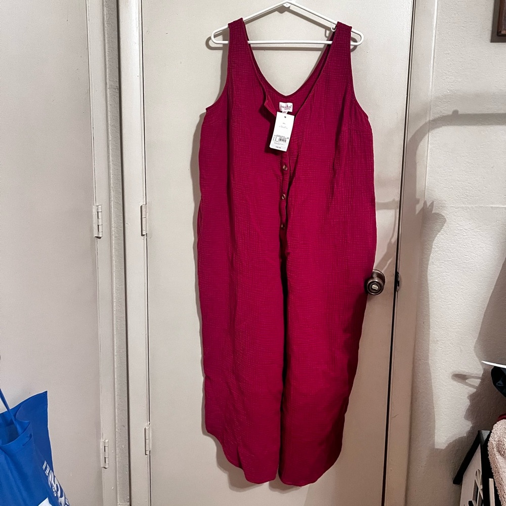 NWT Maternity XXL Crop Tank Jumpsuit